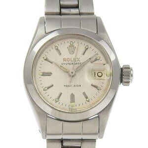 ROLEX Oyster date Watches 6406 cal.1315 antique SilverDial Stainless Steel